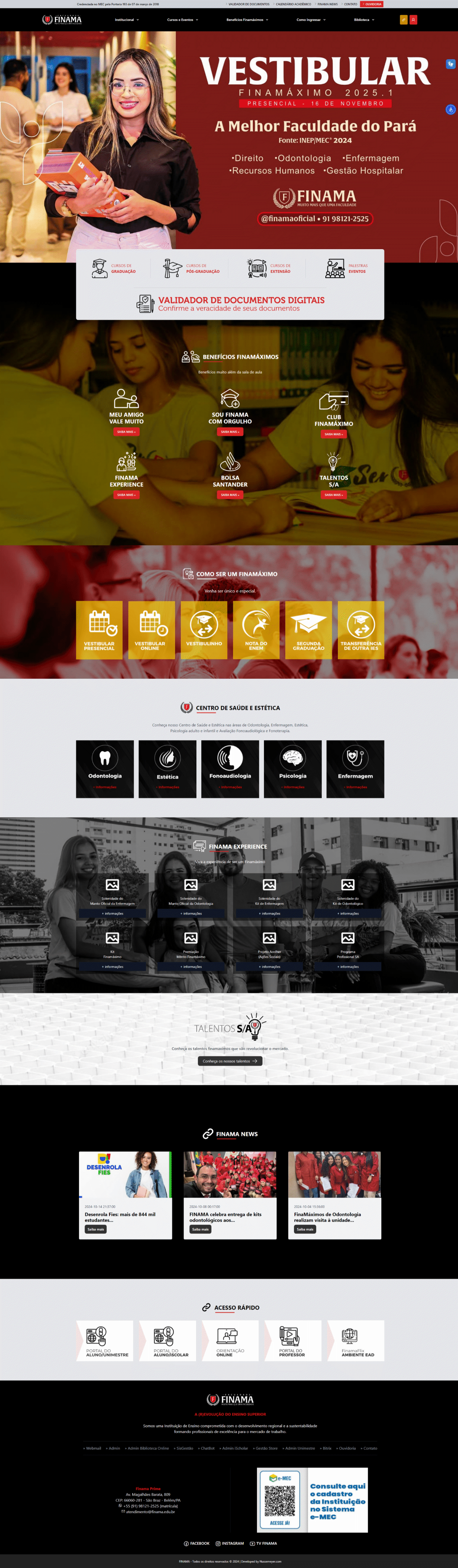 Finama College Exclusive website